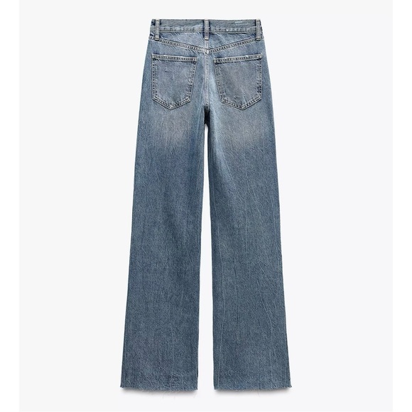 Zara Blue Flare & Wide Leg Jeans - Picture 8 of 8